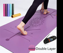 Load image into Gallery viewer, Double Layer Non-Slip Yoga Mat